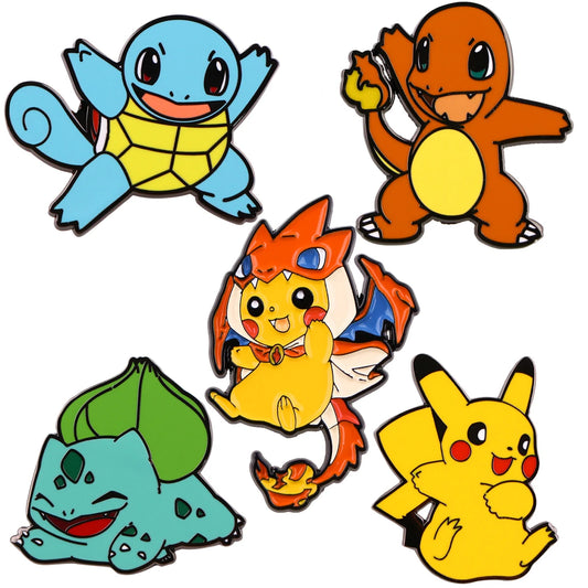 Pokemon Enamel Pins Badges on Backpack Brooches Lapel Pins