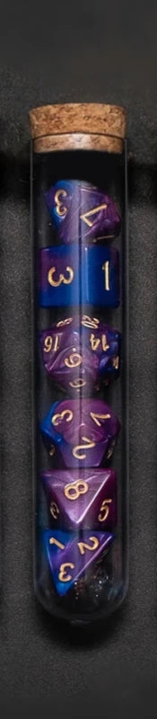 Transparent Polyhedral D&D COC Dice Set 7Pcs