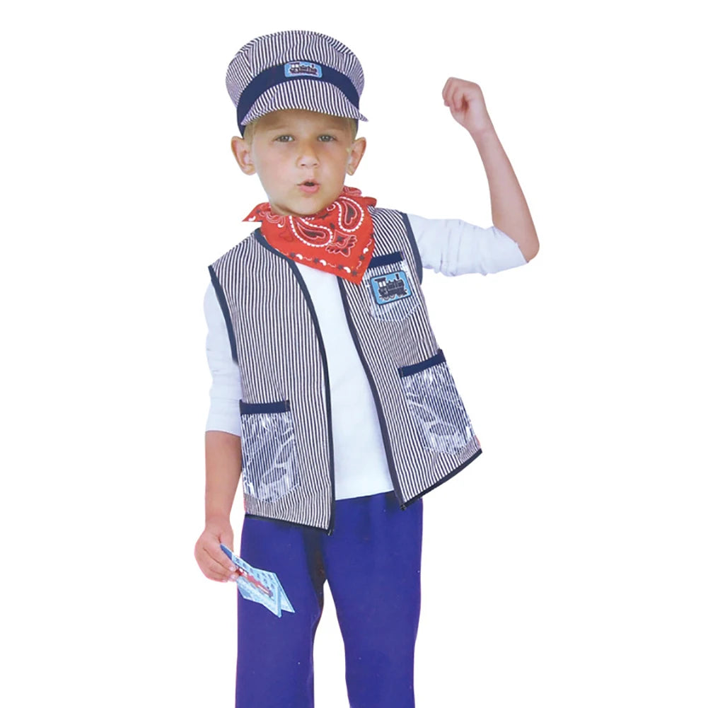 Kids Train Engineer Conductor Costume