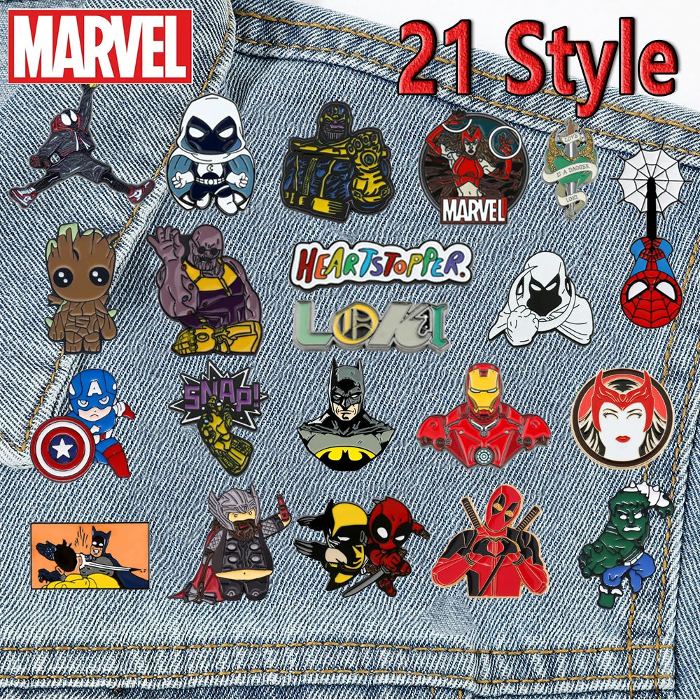 Marvel Enamel Pin Lapel Badge for Backpack