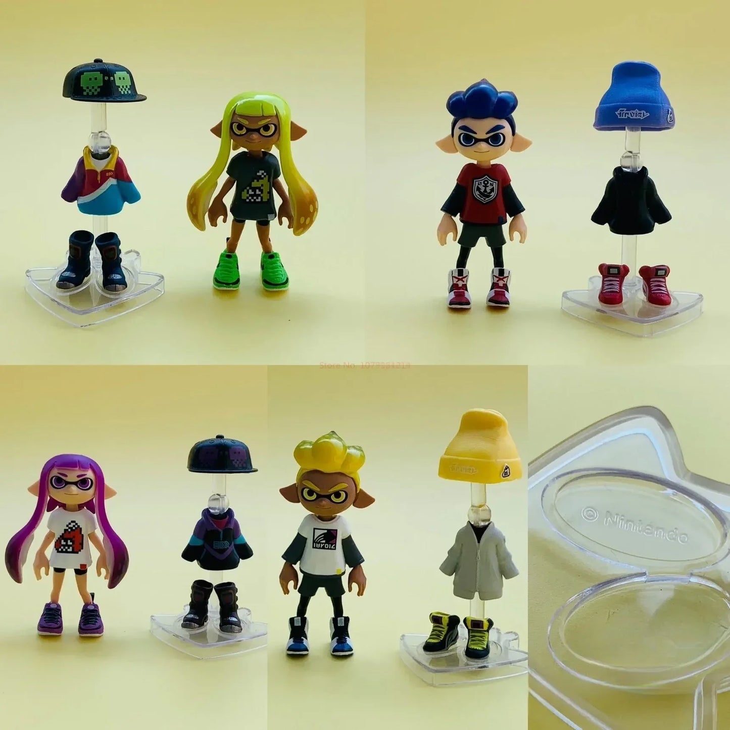 Bandai Jet Fighters Splatoon Action Figures Series 2 Box Egg Collection