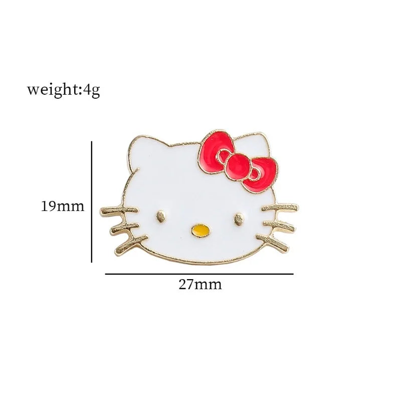 Sanrio Brooch Cartoon Anime Hello Kitty Enamel Pins