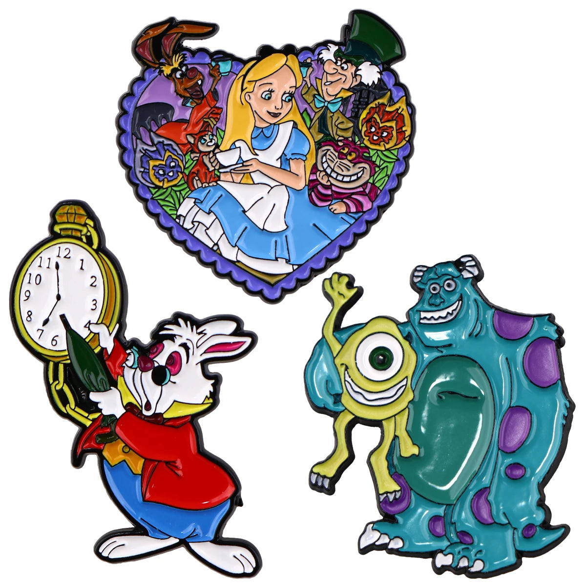 Disney Enamel Pin Cartoon Brooches Lapel Pins Badges on Backpack