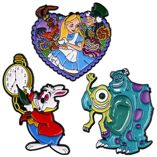 Disney Enamel Pin Cartoon Brooches Lapel Pins Badges on Backpack