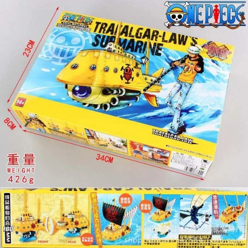 Anime One Piece Marine Pirate Boat Collection Model