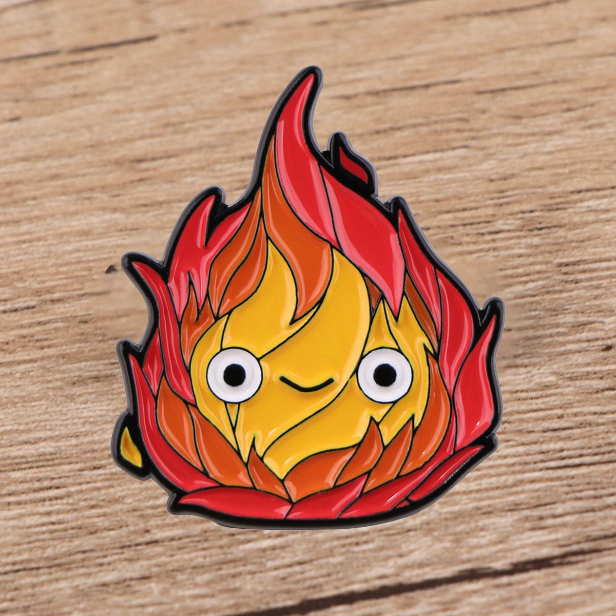 Calcifer Studio Ghibli Enamel Pins Cartoon Brooche Lapel Pin