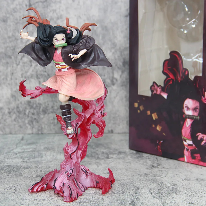 Demon Slayer Blood Ghost Technique Kamado Nezuko Figurine Model PVC Collectible Statue