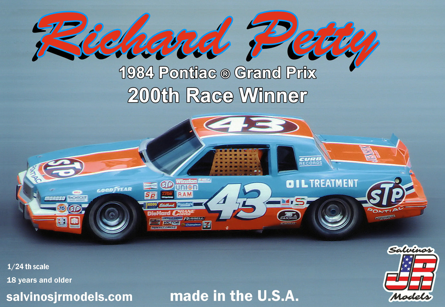 Salvinos Jr Richard Petty 1984 Pontiac Grand Prix 200 Race Winner Model