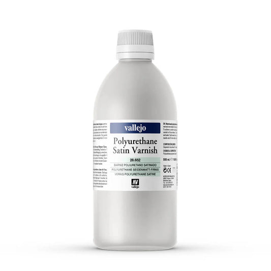 Vallejo Polyurethane Permanent Varnish Satin (500ml)