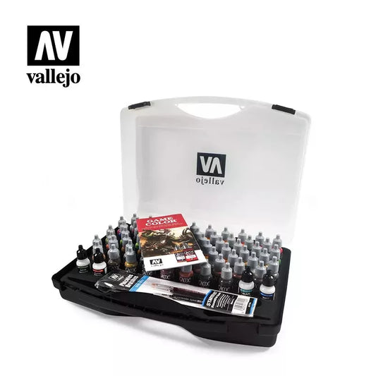 Vallejo Game Color Paint Set with Plastic Storage Case