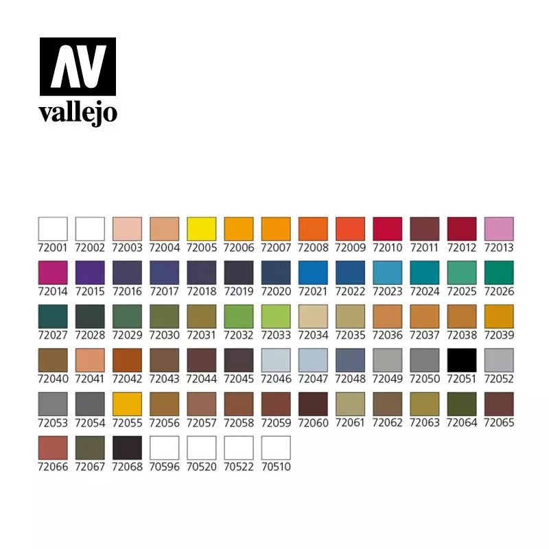 Vallejo Game Color Paint Set with Plastic Storage Case