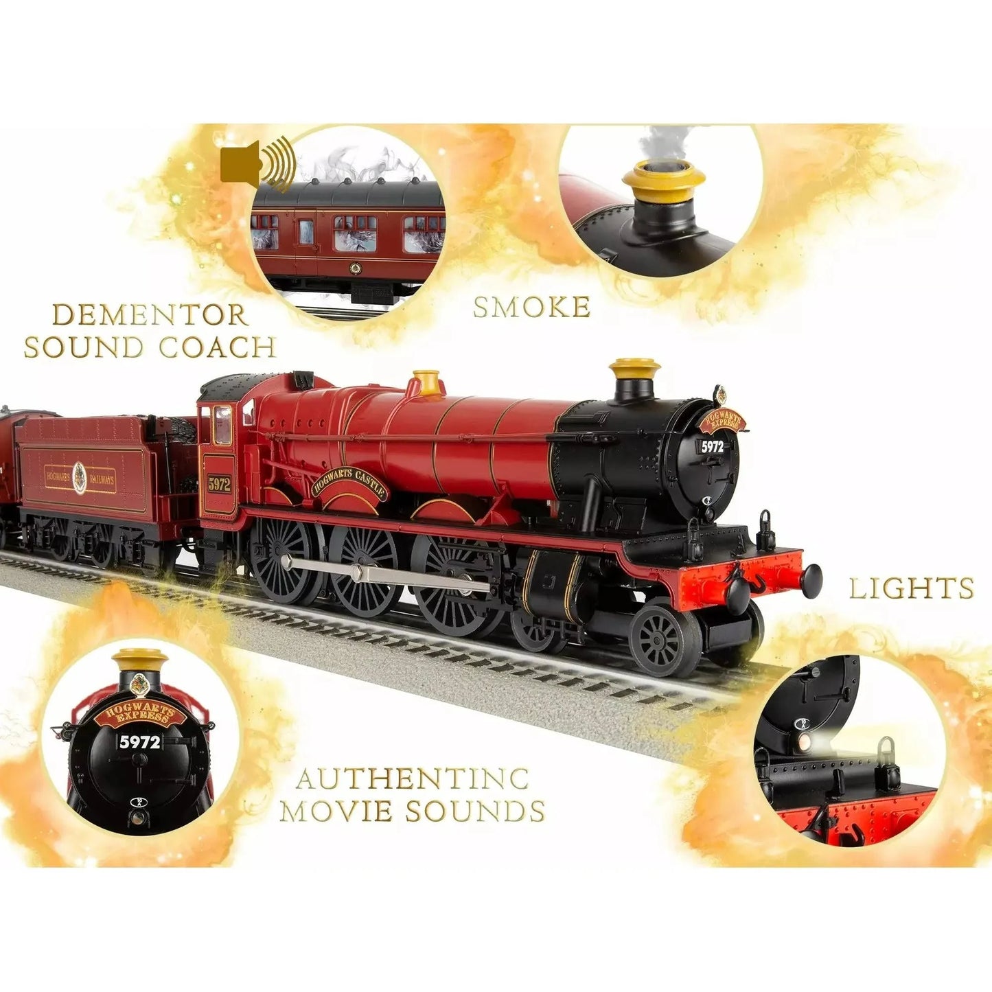 Lionel Hogwarts Express LionChief® Set w/ Bluetooth 5.0 and Dementors Coach