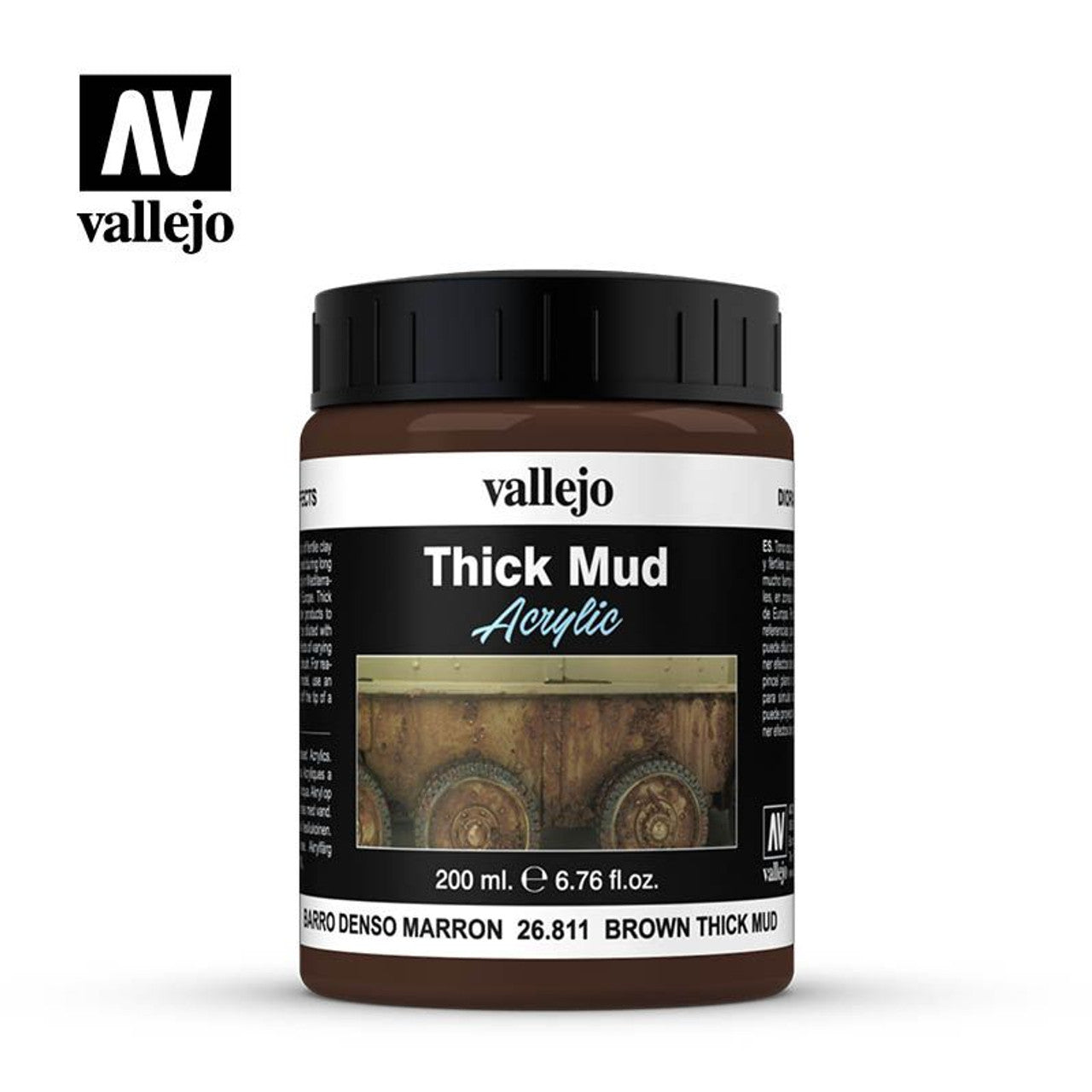 Vallejo Diorama Effects Brown Mud (200ml)