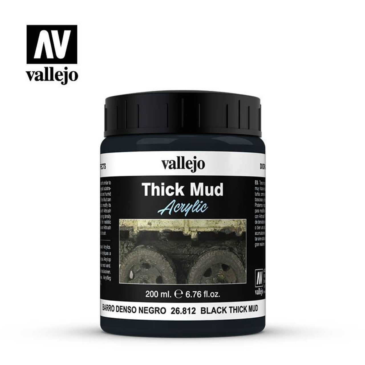 Vallejo Diorama Effects Black Mud (200ml)