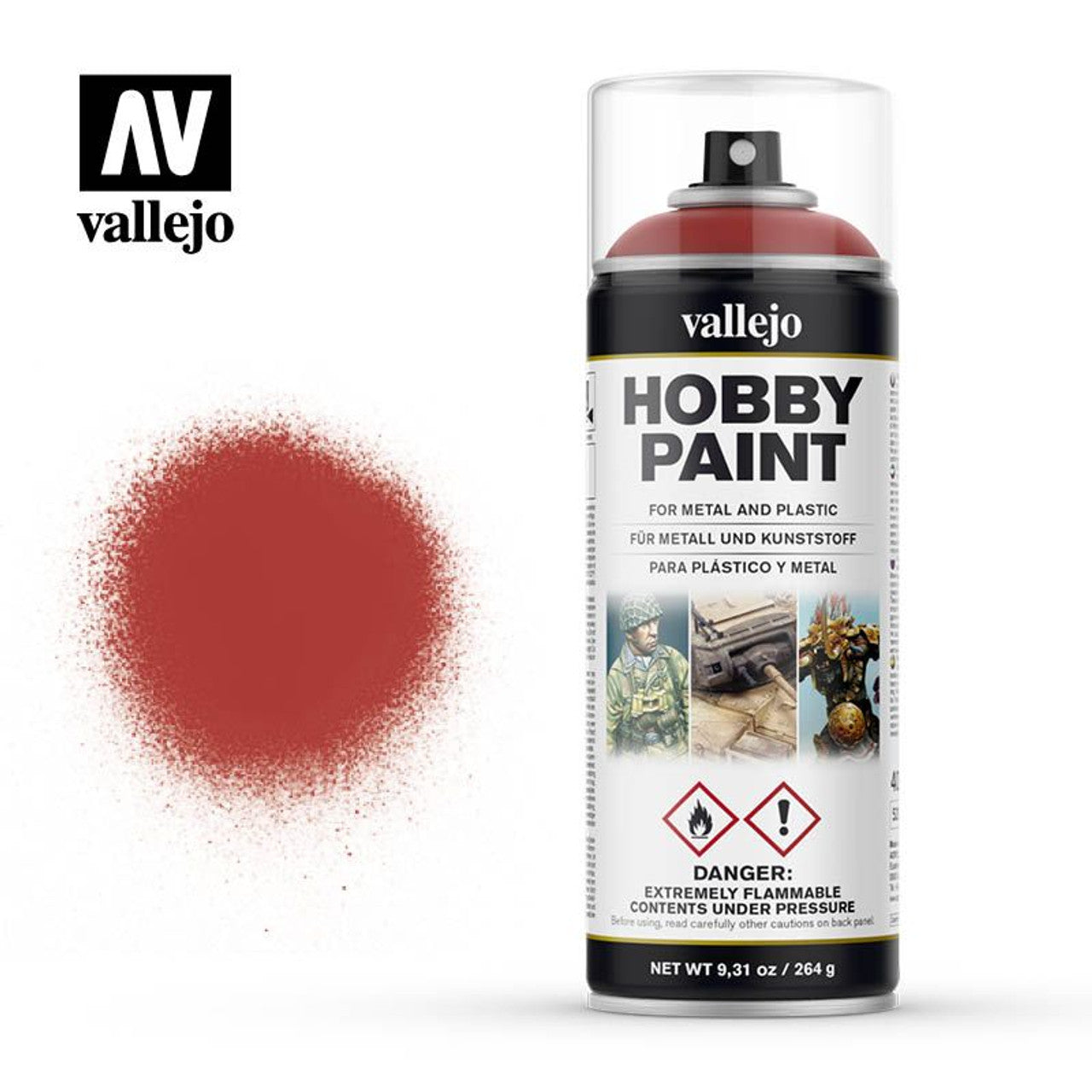 Vallejo Spray Paint Fantasy Scarlet Red (400ml)