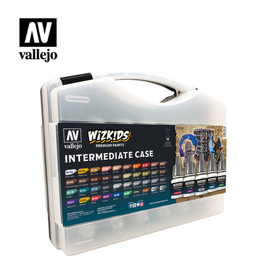 Vallejo Intermediate Case - Acrylic Paint Set 8 ml, 40 bottles